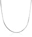Sterling Silver Italian 0.8 mm Diamond Cut Snake Chain Necklace, 18