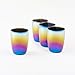 Glitterville - Rainbow Glass Tumblers, Set of 4