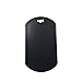 Dog Tag Surplus Bulk Blank Military Dog Tags Black, 10-Pack - Made in USA