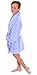 Simplicity Girl's Soft Plush Bathrobe Robe with Long Sleeve, Pockets, Purple, L