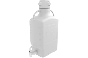 Foxx Life Sciences 152-2211-OEM EZgrip HDPE Space Saving Carboy with Leakproof Spigot, 83mm VersaCap, 10L Capacity