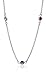 Amazon Essentials Sterling Silver AAA Cubic Zirconia Station Necklace, Mulit-Colored, 18.5