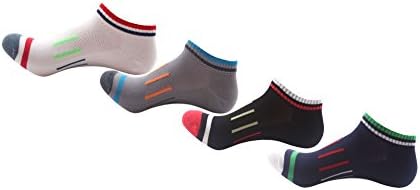 100% Cotton Socks 4 Pair Mens Cotton Low Cut No Show Casual Ankle Socks YX02