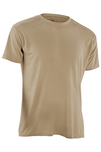 DRIFIRE Flame Resistant Military Ultra-Lightweight Short Sleeve Shirt Desert Sand, Size: LG