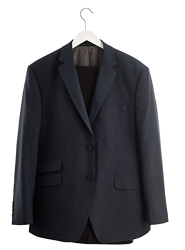 image for ZOBER Premium Quality Plastic Suit Hangers – (20-pack) Heavy Duty Wi