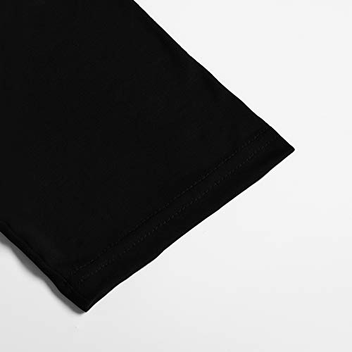 Yidarton-Damen-Sommer-T-Shirt-Basic-Kurzarm-Tops-V-Ausschnitt-Lockere-Oberteile-Solide-Casual-Shirts