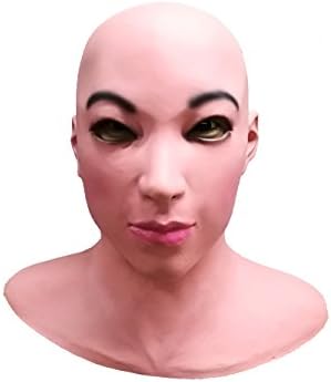 Latex full head realistic mask