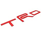 BDTrims Domed 3D Raised Letters Compatible with TRD Skid Plate 2016-2020 Tacoma and 2019-2020 4Runner Models (Red)