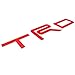 BDTrims Domed 3D Raised Letters Compatible with TRD Skid Plate 2016-2020 Tacoma and 2019-2020 4Runner Models (Red)