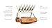 GASTRONOMO Metal Meat Claws With Stainless Steel Bear Shredder Paws for Shredding, Pulling, Handling Chicken, Pulled Pork, Turkey & Brisket - Wooden Handle BBQ Meat Shredders