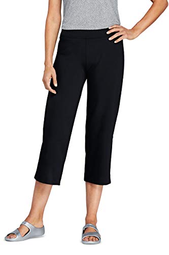 Lands-End-Womens-Starfish-Mid-Rise-Elastic-Waist-Pull-On-Crop-Pants