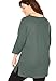 Woman Within Plus Size Perfect Three-Quarter Sleeve V-Neck Tunic - 2X, Black