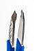 MoxyCut Professional Slant Tip Tweezers - Stainless Steel Silicone Grip - Best Eyebrow Pluckers