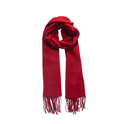 Pashmina Cachecol Echarpe Feminina Lisa com Franja 170x65cm Toque Macio, Ideal para Outono Inverno e Meia Estação