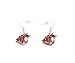 NCAA Washington State Cougars Logo Dangler Earrings