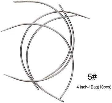 JuanYa 10pcs 4 Inch C Type Curved Needles Weaving Blocking Knitting Modelling Macrame Holding Wigs Sewing Craft DIY