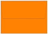 100 Tangerine Zest Orange A1 Envelopes - 5.125