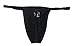 Soojun Men's No Stitching T-back Underwear Ice Silk Soft G-string, Black, US M-Tag L