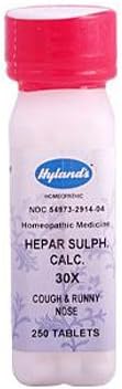 New - Hyland's Hepar Sulph. Calc. 30X - 250 Tablets