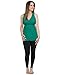 Ultra Soft French Terry Nursing Tank Top for Maternity / Breastfeeding (Green, Medium)