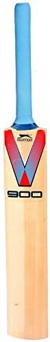 Slazenger Kashmir Willow Cricket Bat Full Size with Cover V900 G1+ Titanium