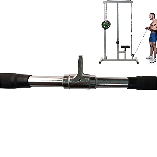 Lat Bar Cable Machine Attachment Curl Pulldown Bar Barbell Revolving