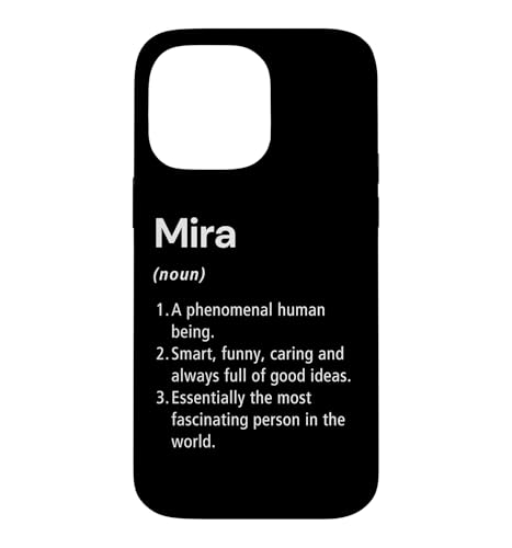 Mira Name Definition Dictionary Case for iPhone 14 Pro Max