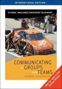 Communicating in Groups and Teams Sharing 0495833460 Book Cover