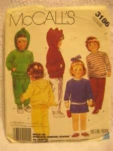 Children Costume Pattern Toddler Dinosaur Hoodie MCCALLS 3186 Size 3
