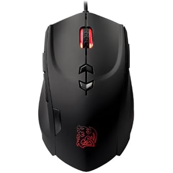 Thermaltake Tt e SPORTS Theron 5600 DPI 7-Color Software Performance Monitoring Laser Gaming Mouse MO-TRN006DT