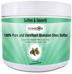 NATURALICIOUS 100% Pure & Unrefined Ghanaian Shea Butter