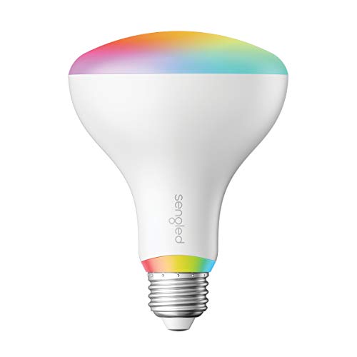 Sengled Smart LED Multicolor BR30 Light Bulb, Hub Required, RGBW Color & Tunable White 2000-6500K 75W Equivalent, Works with Alexa, Google Assistant & SmartThings, 1 Pack