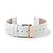 WRISTOLOGY Rose Gold 18mm Womens Easy Interchangeable Watch Band (White)