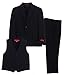 Gioberti Boy's Formal 3 Piece Suit Set, Black, Size 14