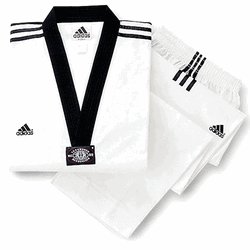 Adidas Grand Master Taekwondo Dobok Uniform w/ 3 Stripes