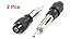 uxcell 2pcs Auto Car Radio AM/FM Antenna Adapter Male Plug Connector Black