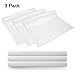 3 Rolls Cabinet Mat Drawer Liner Refrigerator Mat Pad For Kitchen Home, 17.7 x 59 Inch Transparent