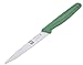4-Inch Paring Knife Straight Edge. Stainless Steel Blade, Extremely Sharp Edge, Dishwasher Safe, Anti Rust Knives, Multipurpose Professional Kitchen Utensil Green Handle, Made in Europe b