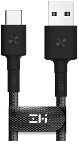 ZMI Premium Braided USB Type-C Charging Phone Cable for Charging and Data Sync 30 cm, Black
