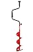 Eskimo HD07 Hand Auger with 7-Inch Dual Flat Blades, Red