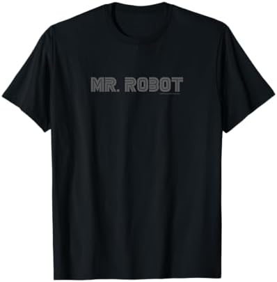 Amazon.com: USA Network Mr. Robot Logo T-Shirt, Unisex-Adults, Mr