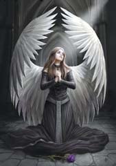 Anne Stokes Greeting Cards - Prayer for the Fallen