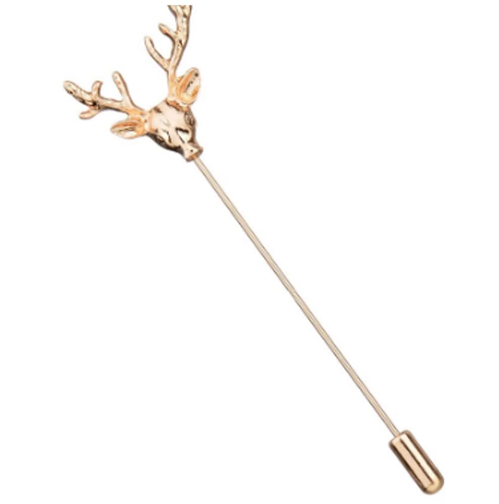 Fathers Day Gift, Lapel Pin for Men, Stag Deer Design in an Organza Bag