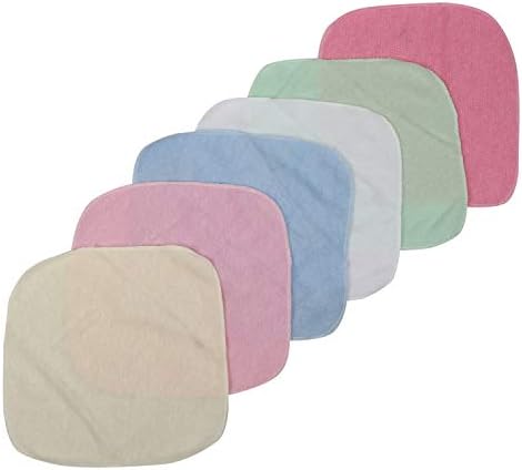 Half Tickets Solid Colour 6 PCs Face Clothes for Infant Up to 12 Months