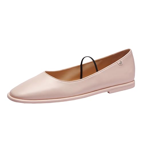 Coach Women’s Emilia Mary Jane Ballet Flat, Blush, 5