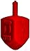 Travel Menorah Set - Lowest Priced Hanukkah Menorah - Includes Menorah, 44 Candles, 4 Dreidels, Chocolate Gelt