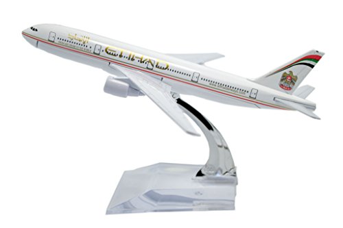 TANG DYNASTY(TM) 1:400 16cm Boeing B777 Etihad Airlines Metal Airplane Model Plane Toy Plane Model