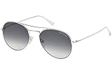 Sunglasses Tom Ford ACE- 02 TF 551 FT 18B shiny rhodium / gradient smoke