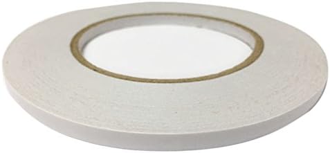 Drafting Double-Sided Permanent Tape Double Sided Mounting Tape Adhesive Tape For Photos/ Documents/ Wallpaper And Many Other Craft Projects (1/4"×54 Yds)