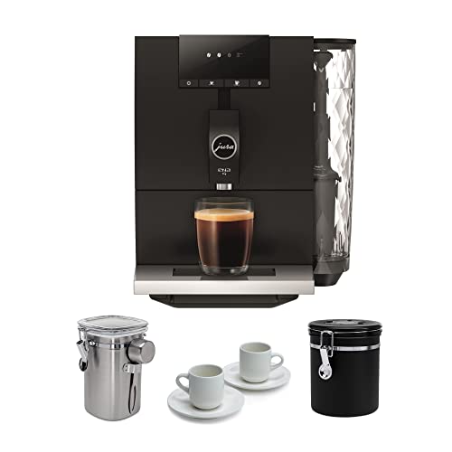 Jura ENA 4 Metropolitan Black Espresso Machine Bundle with 3Phase